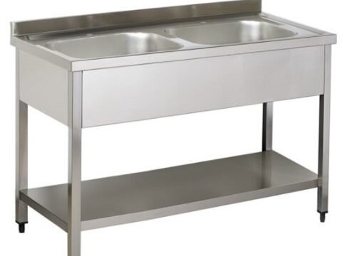 Stainless Steel Sink double Bowl 120*70