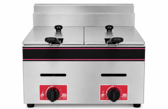 DEEP FRYER GAS DOUBLE BOWL