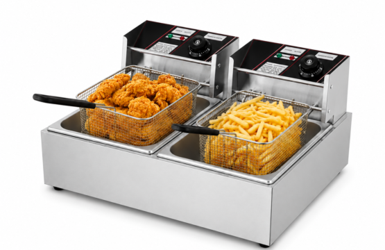 Electric Deep Fryer Double 6+6 L