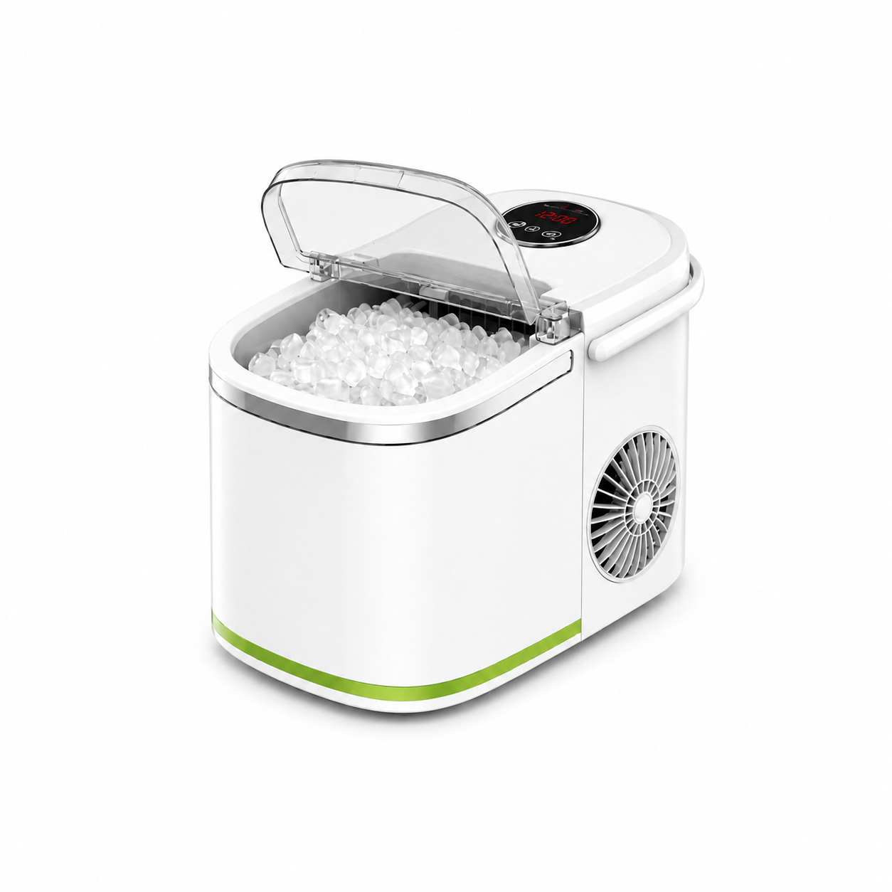 Image May 6, 2026, 12_01_31 PM 130W Smart Ice Maker, Portable Ice Maker Food Grade Exhaust Port Design for Office, 2.2L - Image 1