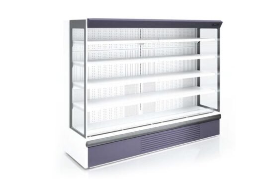 مبرد مفتوح 2 متر عمق القاعدة المنخفضة 90 سم قابس كهربائي