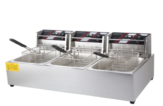 قلاية بطاطا كهربائية 6+6+6 لتر ثلاث احواض