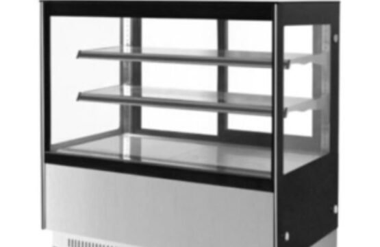 ثلاجة عرض الكيك 180 سم مربعة من الفولاذ المقاوم للصدأ