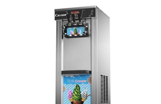 Ice cream machine big stainless steel  2+1