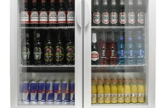 BAR COOLER DOUBLE DOORS STAINLESS STEEL
