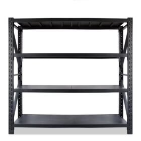 Store Shelf 4 Level Black