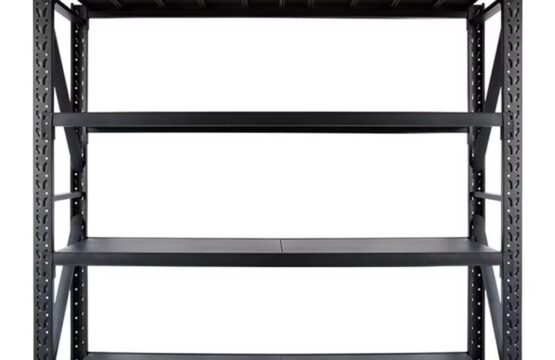 Store Shelf 4 Level Black