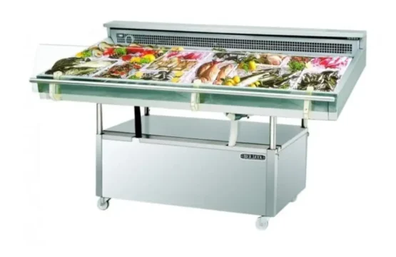 عرض اسماك من الفولاذ المقاوم للصدأ بطول 1.8 متر