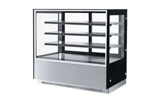 ثلاجة عرض الكيك 150 سم مربعة من الفولاذ المقاوم للصدأ
