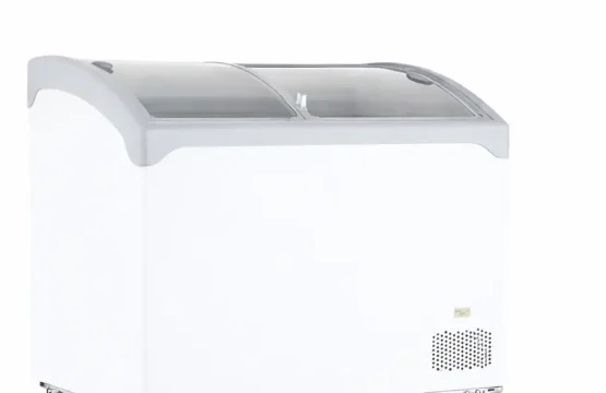 ‏Chest showcase display Freezer Sliding door Carve Class UGUR 300 WITH LED LIGHT