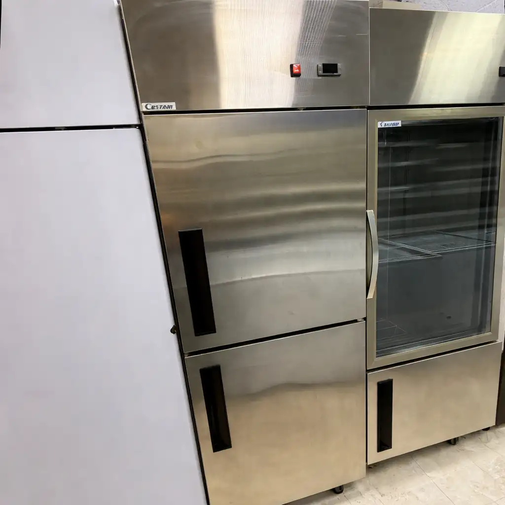 mizco.prod_202 Single Door Chiller Stainless Steel with Fan - Image 1