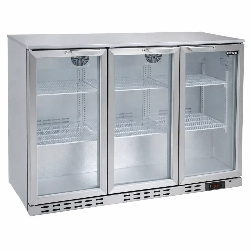 mizco.prod_271 BAR COOLER THREE DOORS STAINLESS STEEL - Image 1