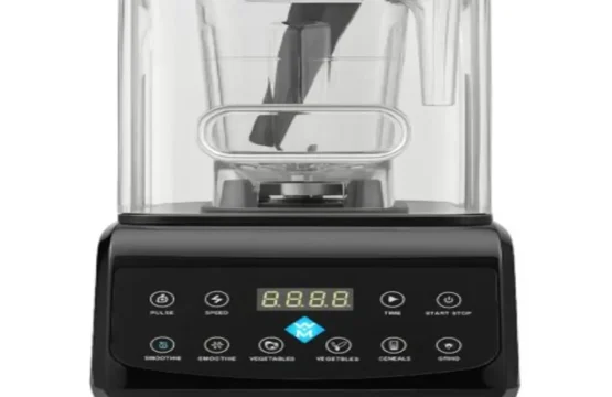 خلاط تجاري عازل للصوت، 2200 واط و2 لتر، خلاط احترافي عالي السرعة لصنع السموذي وسحق الثلج ونبض مدمج وتحكم بـ 15 سرعة