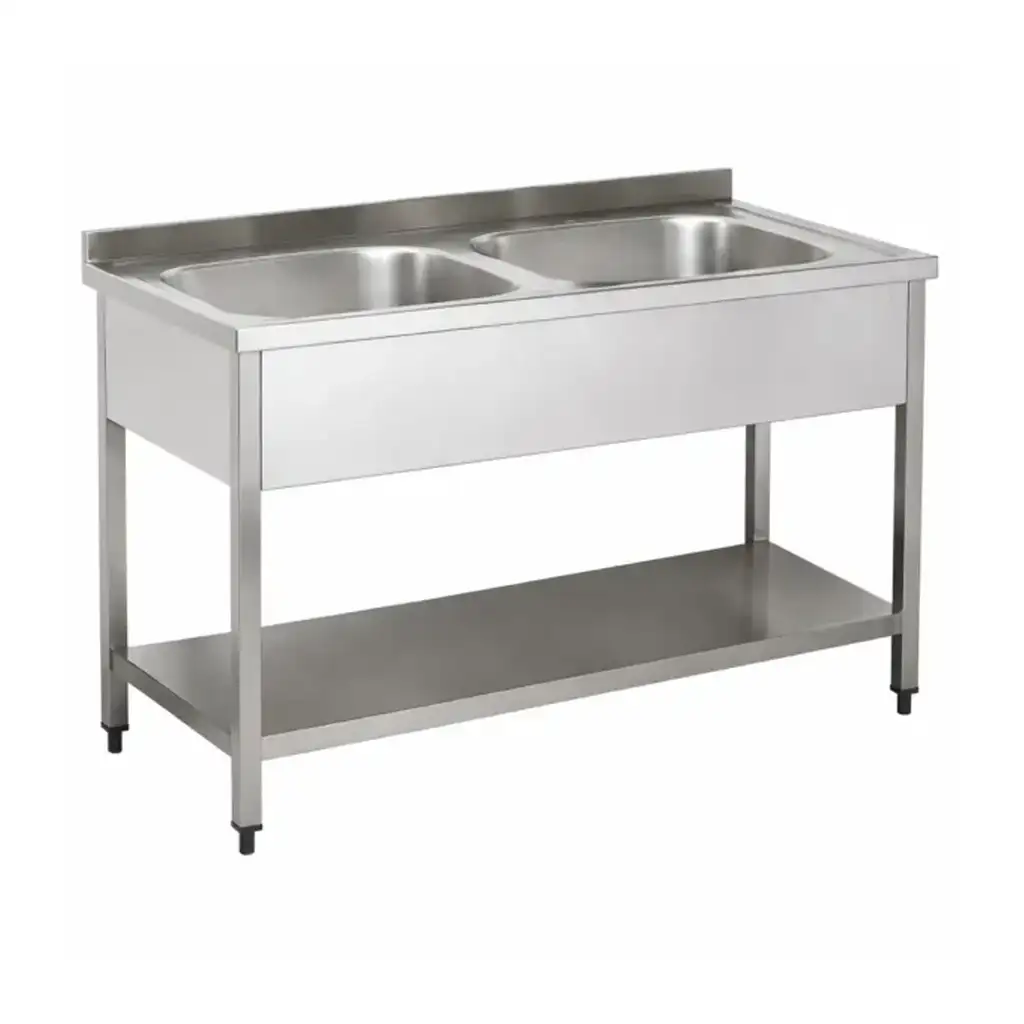 mizco.prod_419 Stainless Steel Sink double Bowl 120*70 - Image 1