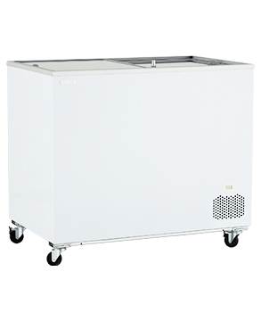 ‏Chest Showcase Display Freezer Sliding Door Class UGUR 300 With LED Light