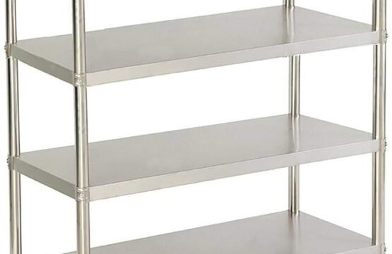 Stainless Steel Shelving Unit Catering Heavy Duty Stainless Steel Shelf Kitchen Shelf Fridge Shelf 4 Levels 150cm leg square