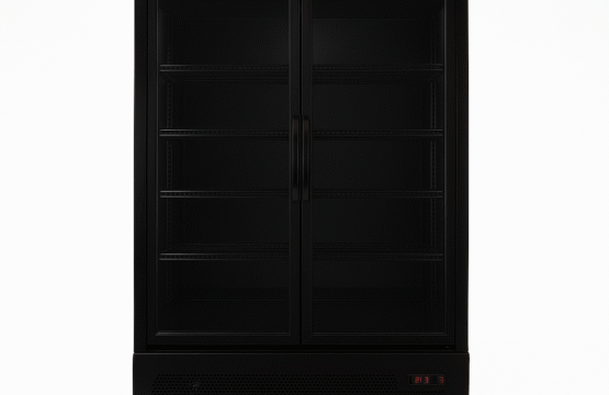 UPRIGHT DOUBLE GLASS DOOR CHILLER Black COLOR