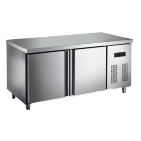 Stainless Steel Table type Chiller & Freezer 2 in 1 Fan Cooling 180CM