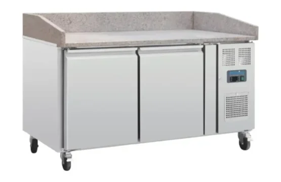 Restaurant Commercial Pizza Salad Fruit Display Table Top Preparation Counter Fridge Freezer Cold Salad Bar Chiller Refrigerator 1.2 Meter