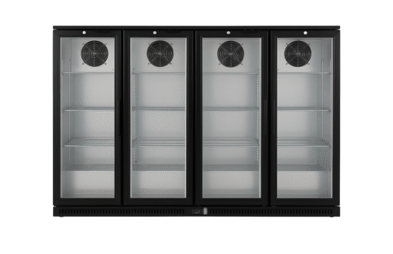 Table Top 4 Doors Ciller Black Bar Cooler