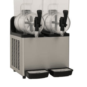2-Tank Commercial Slush Machine – Stainless Steel Body