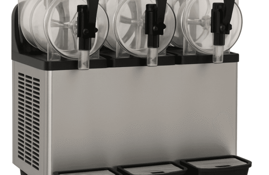 3-Tank Commercial Slush Machine – Stainless Steel Triple Dispenser