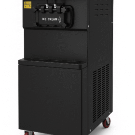 IceKemo Commercial Soft Ice Cream Machine – 3 Nozzles, Floor Model (Black)