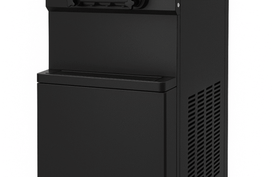 IceKemo Commercial Dual Compressor Soft Ice Cream Machine, Floor Model (Black)