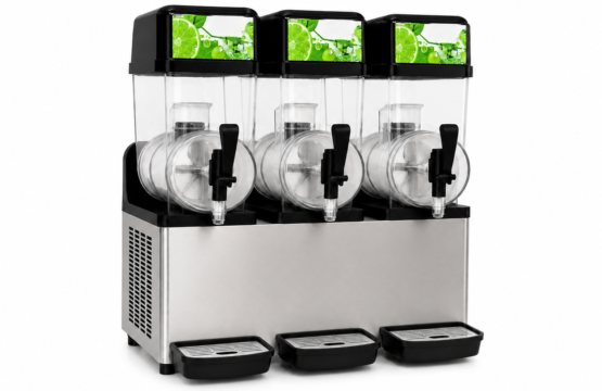 3-Tank Commercial Slush Machine – Stainless Steel Triple Dispenser