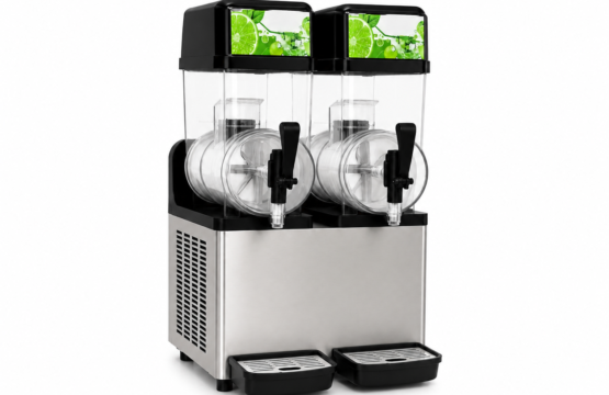 2-Tank Commercial Slush Machine – Stainless Steel Body