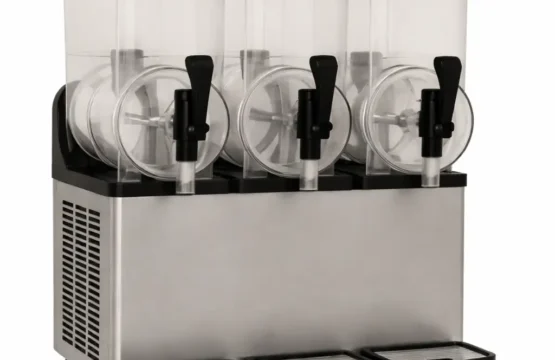 3-Tank Commercial Slush Machine – Stainless Steel Triple Dispenser