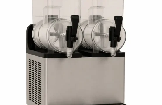 2-Tank Commercial Slush Machine – Stainless Steel Body