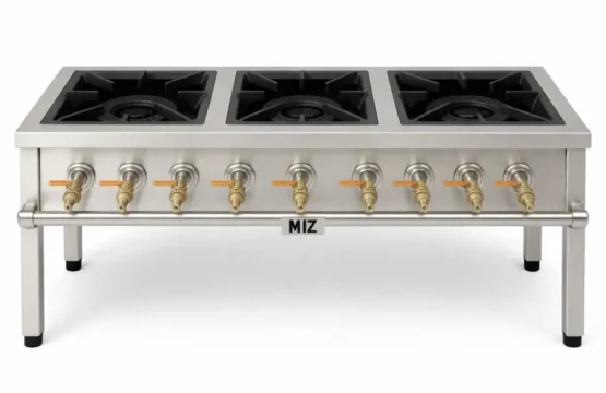 Gas Stove 3 Burner Commercial heavy duty Stainless Steel