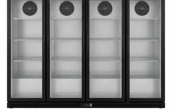 Table Top 4 Doors Ciller Black Bar Cooler