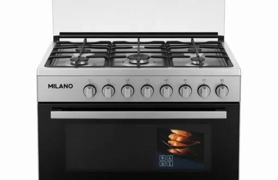 بوتاجاز MILANO مقاس 90x60 سم من الستانلس ستيل بـ5 شعلات