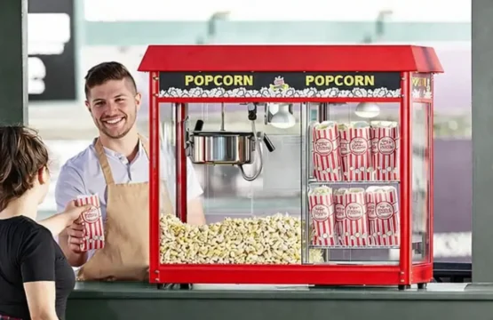 Commercial Food Warmer – Large Popcorn Machine / Popcorn Warming Showcase