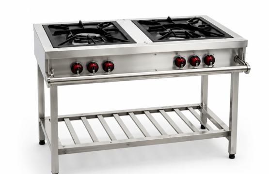 2 Burner Gas Stand Type Cooking Range