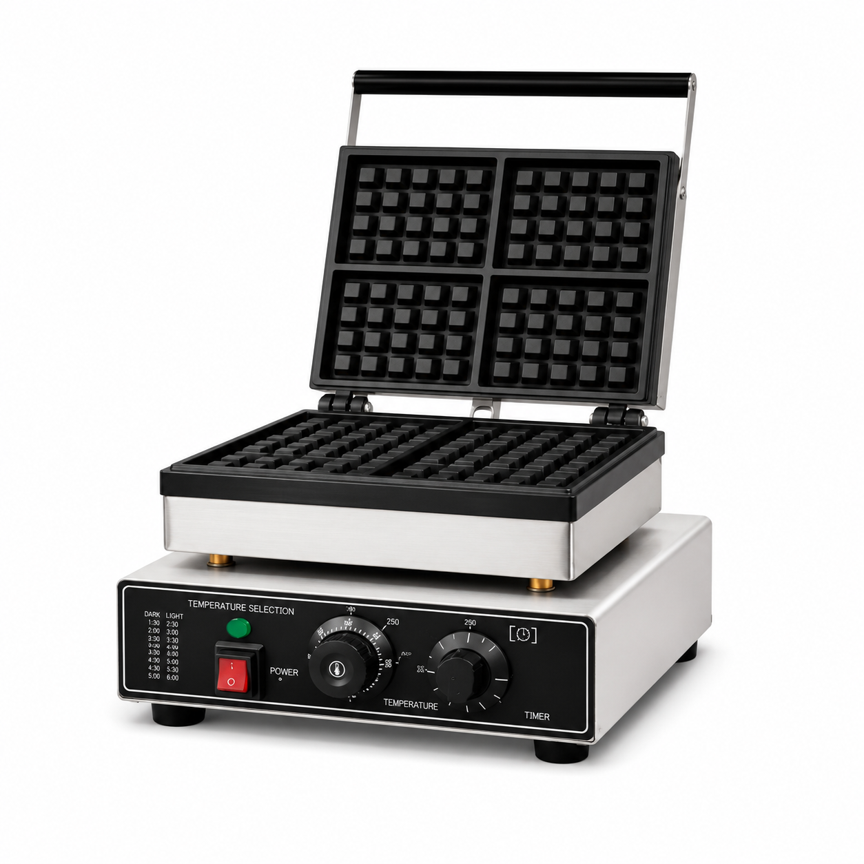 Image May 6, 2026, 08_22_52 PM Commercial 4-Square Waffle Maker - Image 1