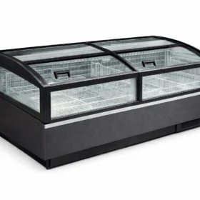 ISLANDY Freezer Black – 4 Side Glass (2.5m x 85cm)