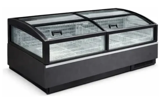 ISLANDY Freezer Black – 4 Side Glass (2.5m x 85cm)