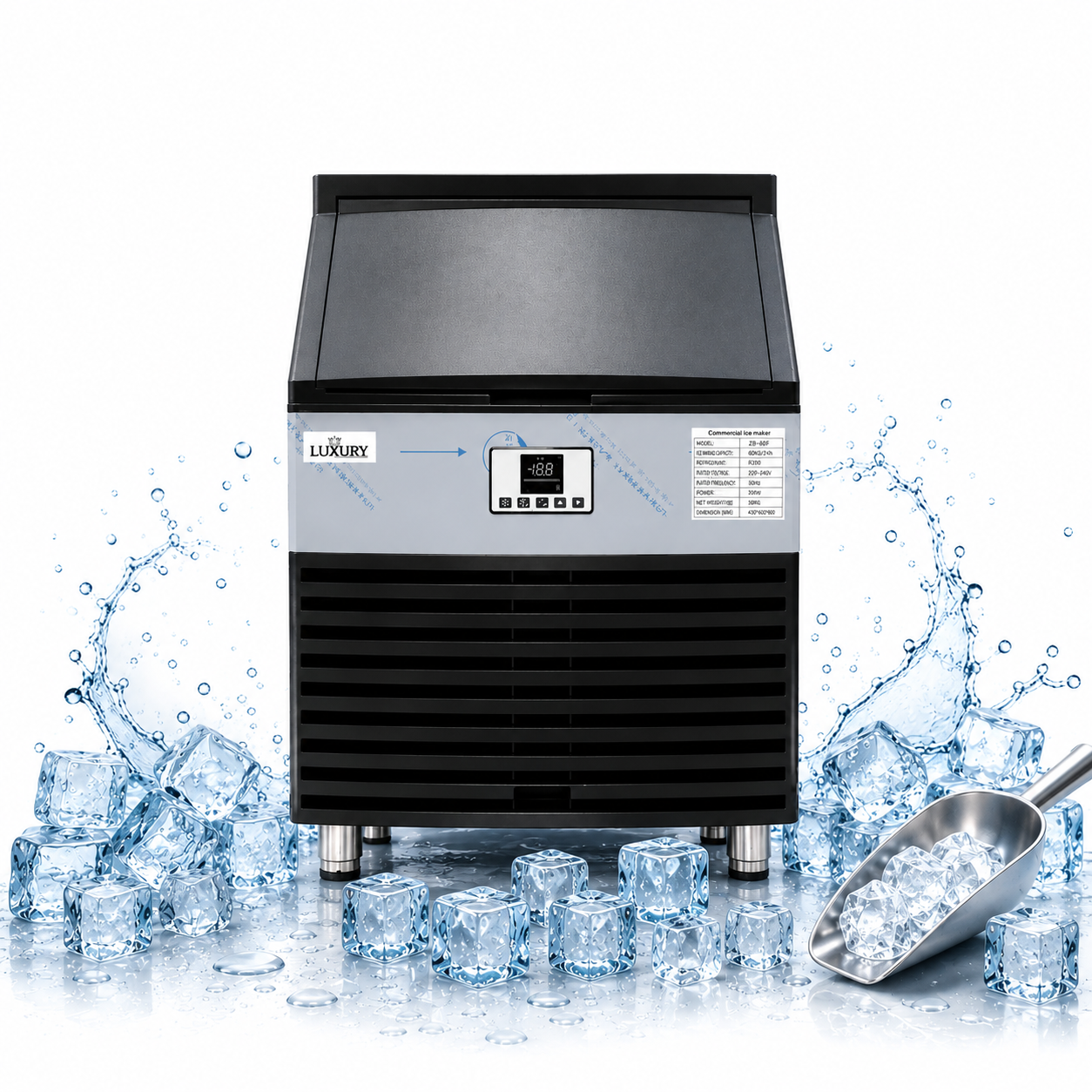 Image Jun 22, 2026, 11_43_49 AM Commercial Ice Maker Machine – 126kg Capacity - Image 1