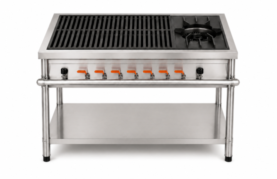 1 Burner Cooking Range with Grill – Gold Model (Medium Size)