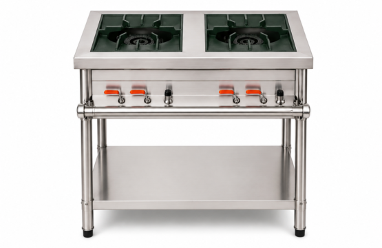 2 Burner Cooking Range – Gold Medium Size