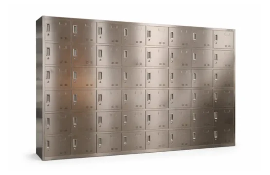 Stainless Steel Multi-Compartment Locker Cabinet (6×8)