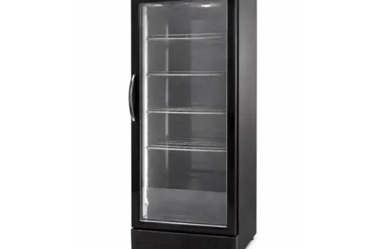 Single Door Display Chiller – Glass Door (Black)