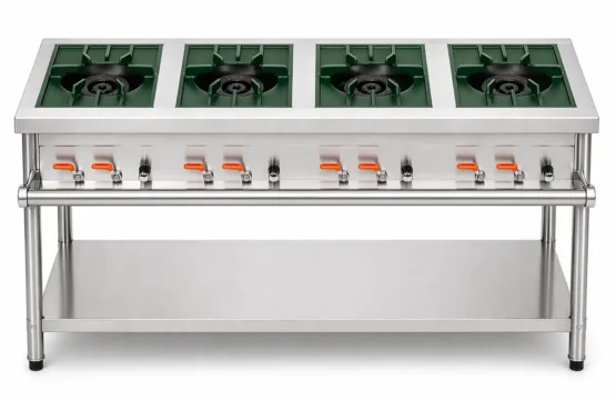 4 Burner Cooking Range – Gold Medium Size