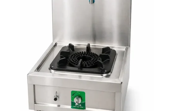 Single Burner Cooking Range with Water Line – Gold Model