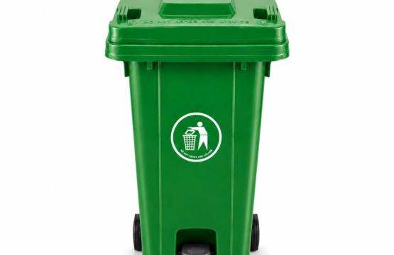 120L Waste Bins with Pedal (Green & Blue)